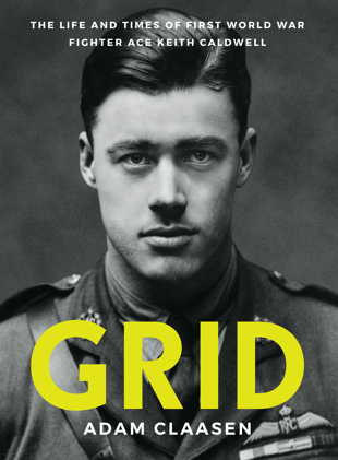 book cover for 10 Questions with Adam Claasen, author of Grid